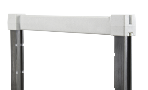 Cambro EXPCT18480 18" W Speckled Gray Camshelving Elements XTRA Top Post Connector