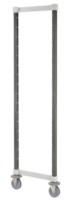 Cambro EXHDPK1870480 18" W x 70" H Speckled Gray Camshelving XTRA High Density Post Kit for Mobile Unit