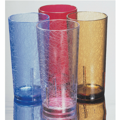 Cambro D12608 12 Oz. SAN Sapphire Blue Del Mar Tumbler - 36/Case