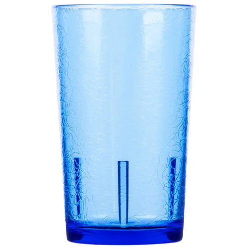 Cambro D12608 12 Oz. SAN Sapphire Blue Del Mar Tumbler - 36/Case