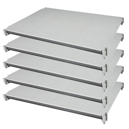 Cambro EXSK2436S5480 36" W Gray Solid Camshelving Elements XTRA Universal Shelf Kit