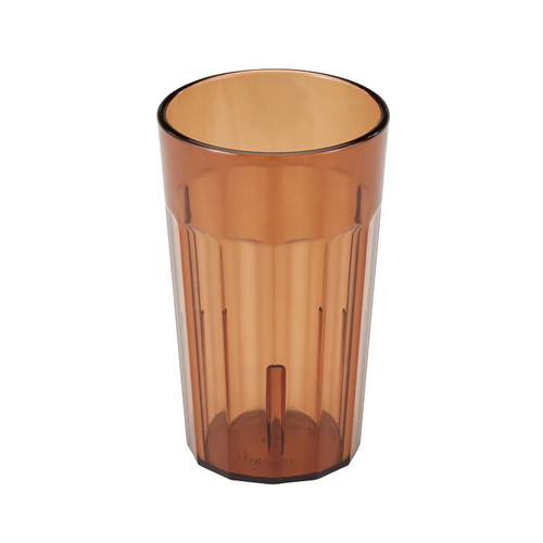 Cambro NT10153 10 Oz. SAN Amber Newport Tumbler - 36/Case