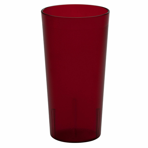 Cambro 1600P2156 16.4 Oz. SAN Ruby Red Colorware Tumbler - 24/Case