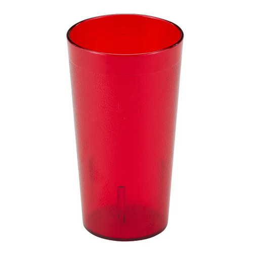 Cambro 1600P2156 16.4 Oz. SAN Ruby Red Colorware Tumbler - 24/Case