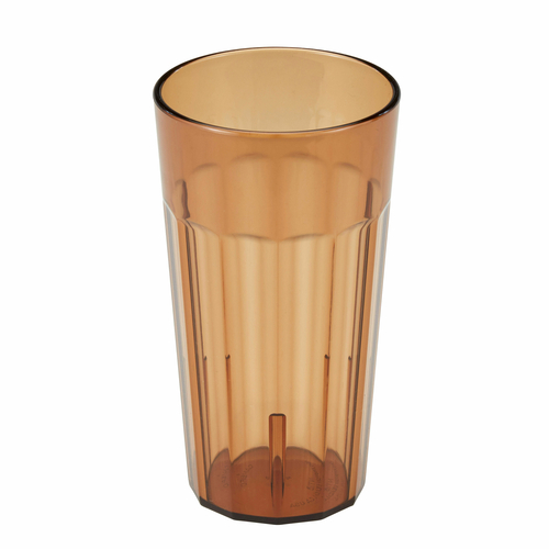 Cambro NT16153 16.4 Oz. SAN Amber Newport Tumbler - 36/Case