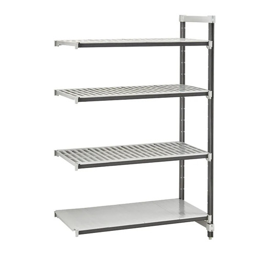 Cambro EXA214872VS4480 48" W Gray Polypropylene Camshelving Elements XTRA Stationary Add-On Unit