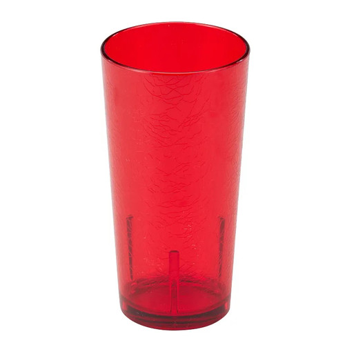 Cambro D16156 16 Oz. SAN Ruby Red Del Mar Tumbler - 36/Case
