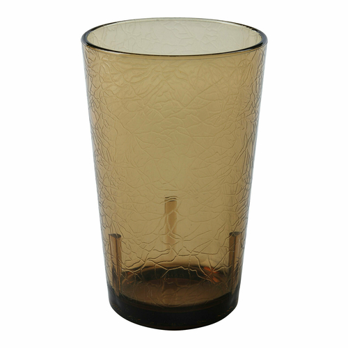 Cambro D8609 8 Oz. SAN Light Amber Del Mar Tumbler - 36/Case
