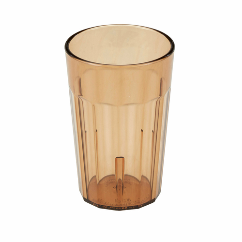 Cambro NT8153 8 Oz. SAN Amber Newport Tumbler - 36/Case
