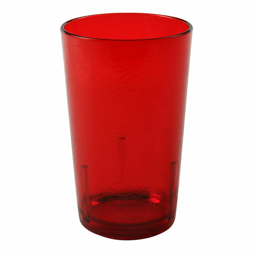 Cambro D12156 12 Oz. SAN Ruby Red Del Mar Tumbler - 36/Case