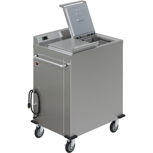 Dinex DXPSBH2PWB Stainless Steel Colossus Combo Wax Base and Plate Heater and Dispenser - 208 Volts