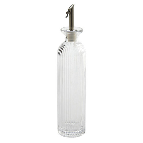 American Metalcraft CFG12 12 Oz. Glass Fluted Cruet