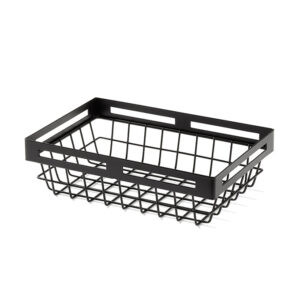 American Metalcraft BNRB9 9" L Black Twilight Rectangular Nestable Basket