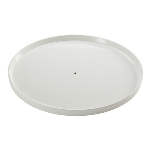 American Metalcraft LFTTSPW16 15.85" W White Melamine Round Lift Plate
