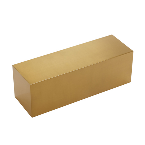 American Metalcraft SSRG12 12" H Gold Stainless Steel Rectangular Riser