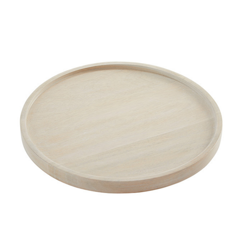 American Metalcraft MWPS12 12" W Wood White Plate