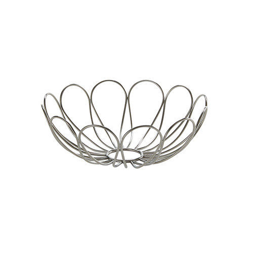 American Metalcraft BLM8 8.12" Dia. Stainless Steel Round Bloom Baskets