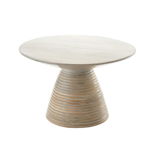 American Metalcraft MWPDS7 11.5" W Sun-Bleached Wood Pedestal