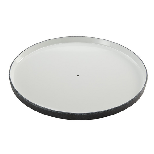 American Metalcraft LFTTSPB16 15.88" W White Melamine Round Lift Plate