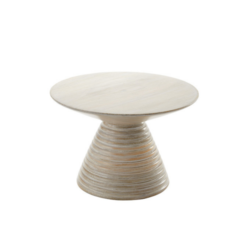 American Metalcraft MWPDS6 9" W Sun-Bleached Wood Pedestal