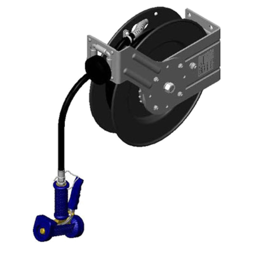 T&S Brass 5HR-232-12 0.38" x 35' Black Powder Coated Open Equip Hose Reel