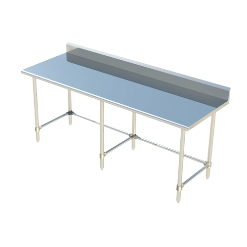 Sapphire Manufacturing SMTOB-3084S 84" W x 30" D 18 Gauge Stainless Steel Base Work Table