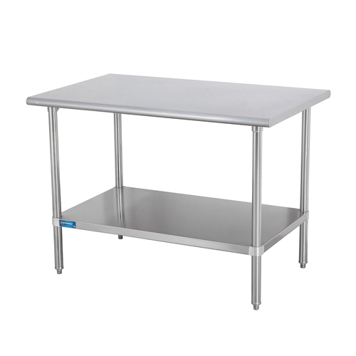 Sapphire Manufacturing SMT-3030G 30" D x 30" W Stainless Steel 18 Gauge Work Table with Undershelf