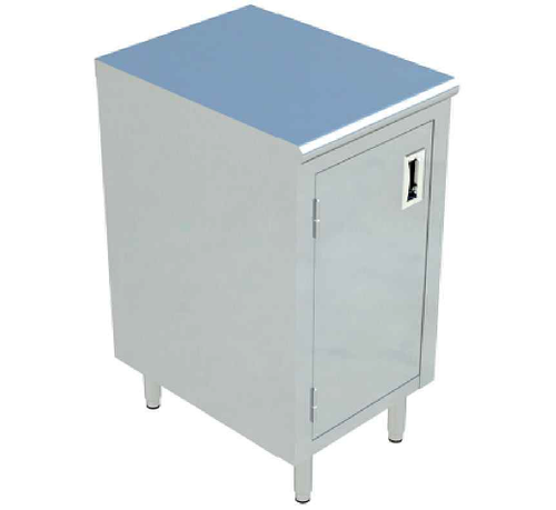 Sapphire Manufacturing SMDC-2418H 18" W x 24" D Stainless Steel Cabinet Base with Hinged Door Chef Table