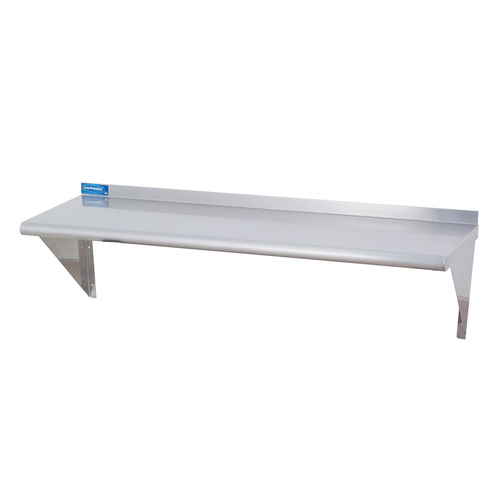 Sapphire Manufacturing SMWS-1260 60" W x 12" D Stainless Steel 18 Gauge Wall Mounted Shelf