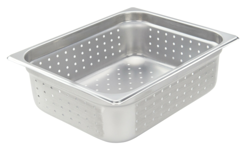 Sapphire Manufacturing SM-STPF204 4" Deep Stainless Steel 24 Gauge Perforated Steam Table Pan