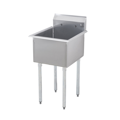 Sapphire Manufacturing SMSQ1214 15" W x 17.5" D Stainless Steel 18 Gauge One Compartment Budget Sink