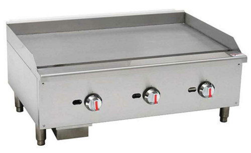 Sapphire Manufacturing SE-CG36-NG 36" W Stainless Steel 3 Burners Countertop Natural Gas Sapphire Griddle - 90,000 BTU