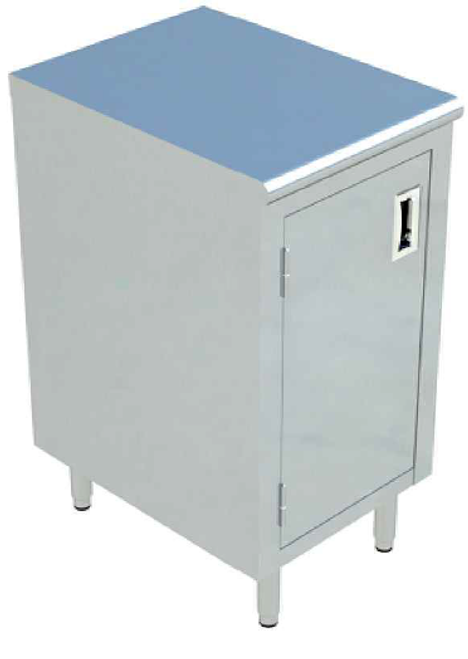 Sapphire Manufacturing SMDC-2424H 24" W x 24" D Stainless Steel Cabinet Base with Hinged Door Chef Table