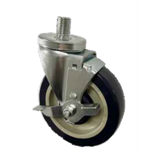 Sapphire Manufacturing SM-CS246 250 Lbs. Polyurethane 5" Wheel Threaded Stem Caster