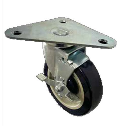 Sapphire Manufacturing SM-CS261 500 Lbs. Polyurethane 5" Wheel Triangular Plate Caster