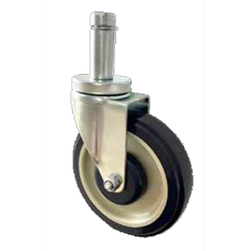 Sapphire Manufacturing SM-CS251 250 Lbs. Polyurethane 5" Wheel Snap-In Stem Caster for Wire Shelving