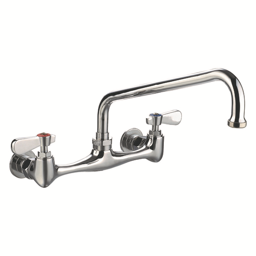 Sapphire Manufacturing TWMF-816 8" Centers 16" Swing Spouts Backsplash and Wall Mount Tap Faucet