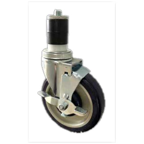 Sapphire Manufacturing SM-CS229-6 250 Lbs. Polyurethane 5" Wheel Stem Caster for 6 Leg Tables or Equipment Stands