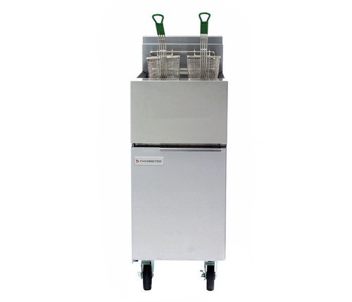 Dean Industries GF14 Natural Gas 40 lb.  Floor Model Fryer - 100,000 BTU