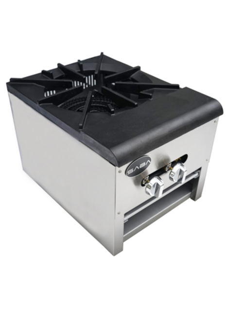 SABA SP-1 18" W Stainless Steel Natural Gas Stockpot Range - 110,000 BTU