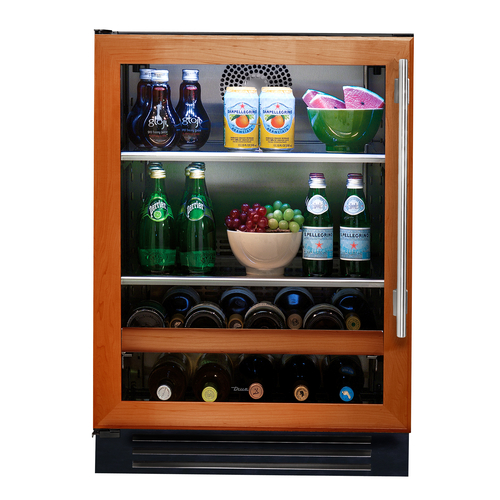True TBC-24-L-OG-C 23.88” W Black Vinyl Coated Stainless Steel Undercounter Beverage Center – 115 Volts