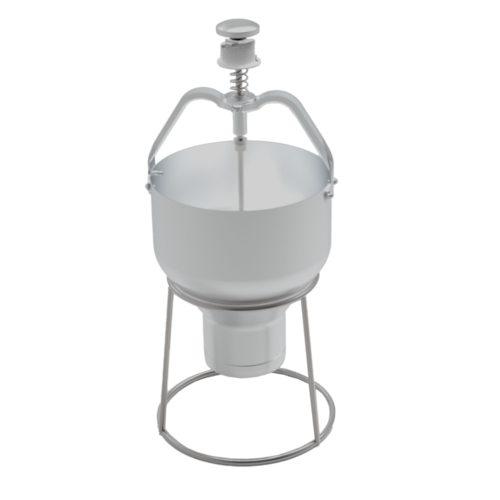 Omcan USA 81231 88 Oz. Aluminum Pancake and Waffle Batter Dispenser with Stand