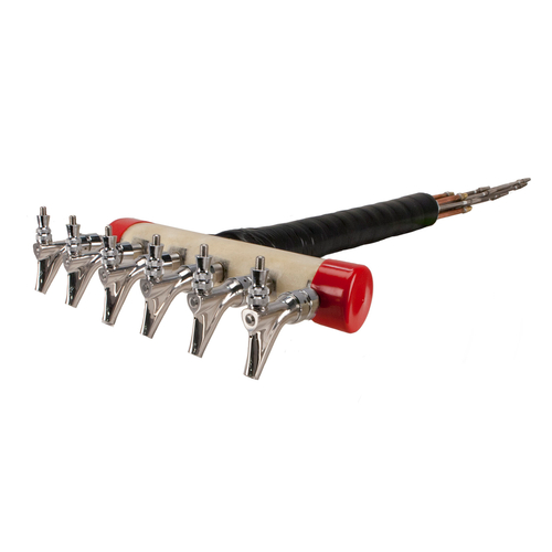 Micro Matic 1734-L 2.63" Stainless Steel Shanks 6 Faucets Glycol Cooled Kool-Rite Insert Module