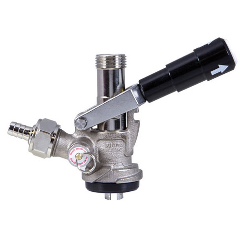 Micro Matic 7486BS Chrome Plated Brass Body & Probe Black S System Keg Coupler