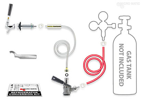 Micro Matic RK-SU Basic Refrigeration Conversion Kit with American "D" System Keg Coupler