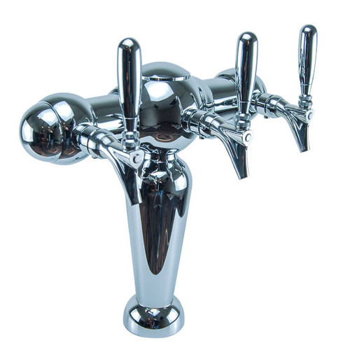 Micro Matic PA-G5-3-C-G Chrome 3 Faucets Air Cooled Paris Draft Tower