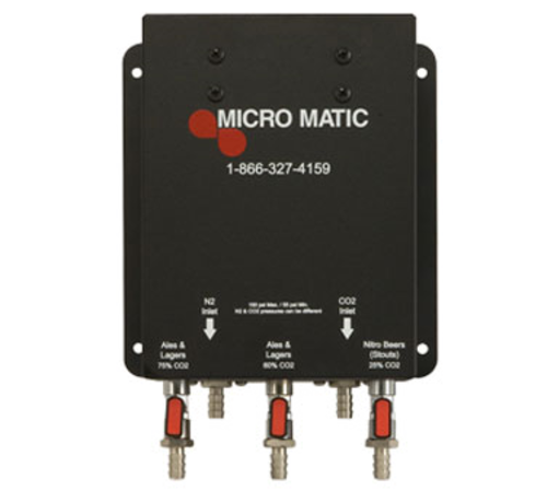 Micro Matic MM300 Triple Blending Panel Wall Mount Pro-Line Gas Blender