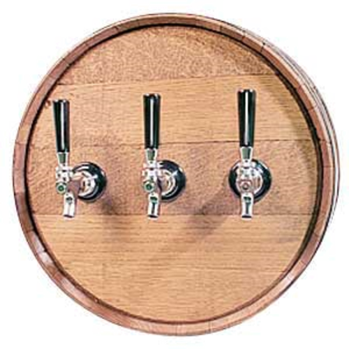 Micro Matic JWOKE-JE 16" Solid Oak No Holes Barrel Head Dispenser