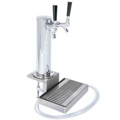 Micro Matic DS532CL Plastic Chrome Plated 2 Faucets Draft Tower