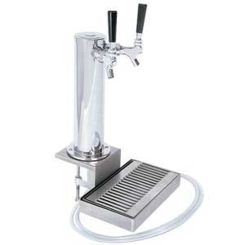 Micro Matic DS532CL Plastic Chrome Plated 2 Faucets Draft Tower